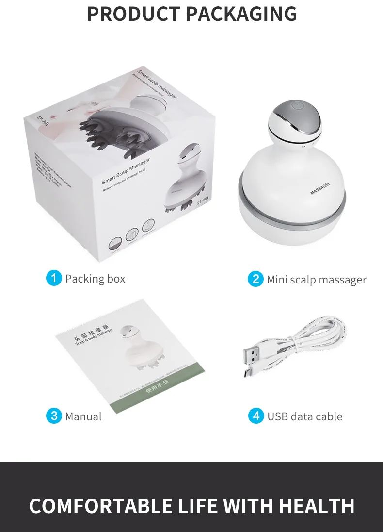 💆 Cordless Scalp Massager for Hair & Relax