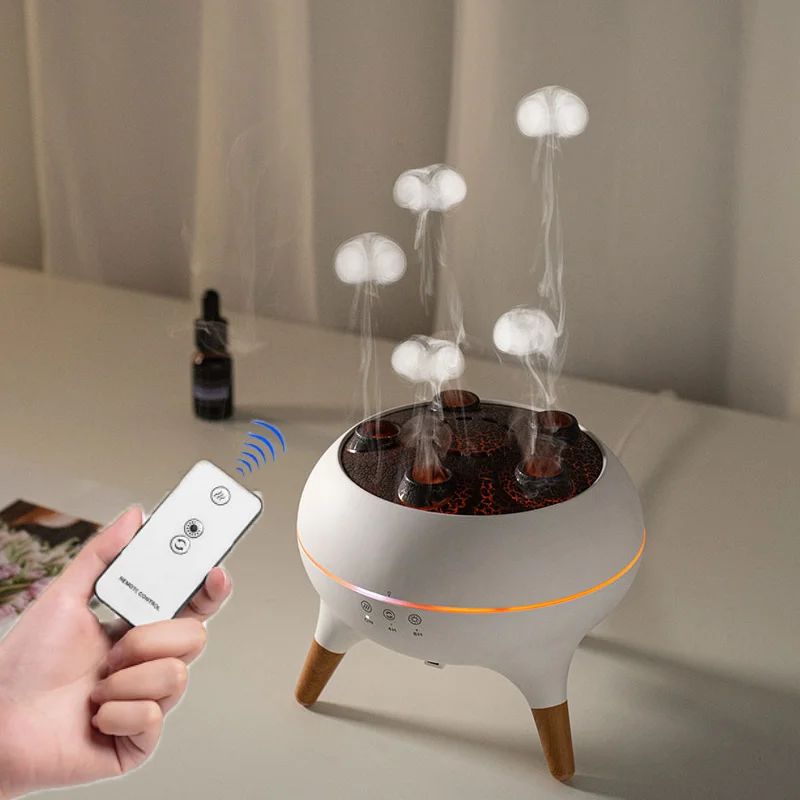 🌊 Jellyfish Air Humidifier 🌈 7-Color Lights 250ml