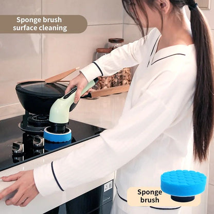 🧼 9-in-1 Electric Spin Scrubber for Home Cleaning🌀🧽✨