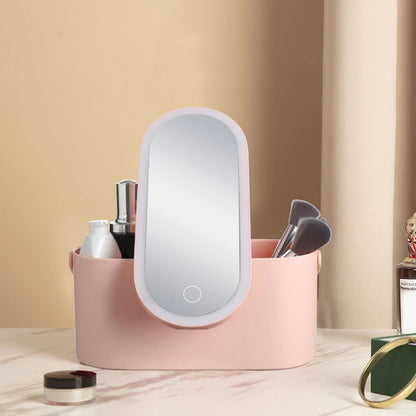 GlamBox Portable Vanity with LED mirror