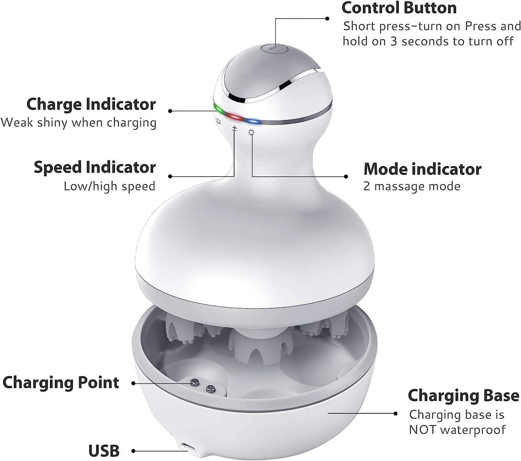 💆 Cordless Scalp Massager for Hair & Relax