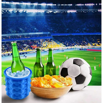 🧊2-in-1 Large Ice Bucket Mold with Lid🥶❄️