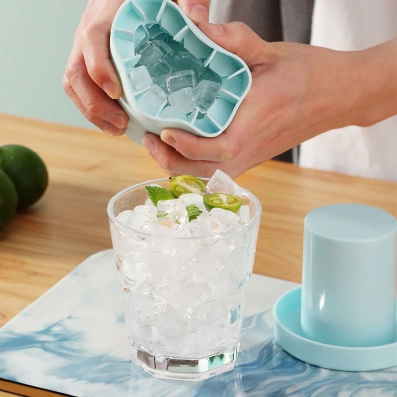 🧊Mini Round Ice Cube Maker & Storage Box🧊❄️