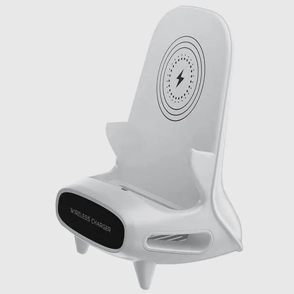 Mini Chair Wireless Fast Charger Multifunctional Phone Holder Charge Dock Station
